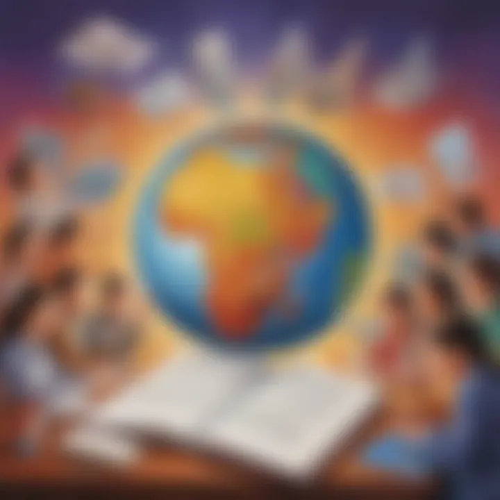 Artistic representation symbolizing benefits of ESL education