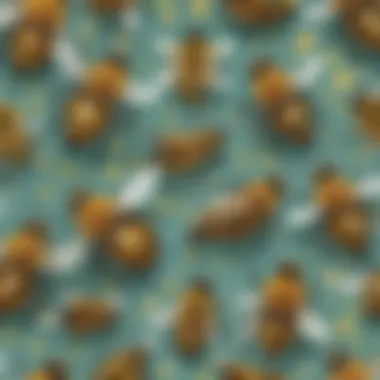 Detailed View of Bee Communication Dance