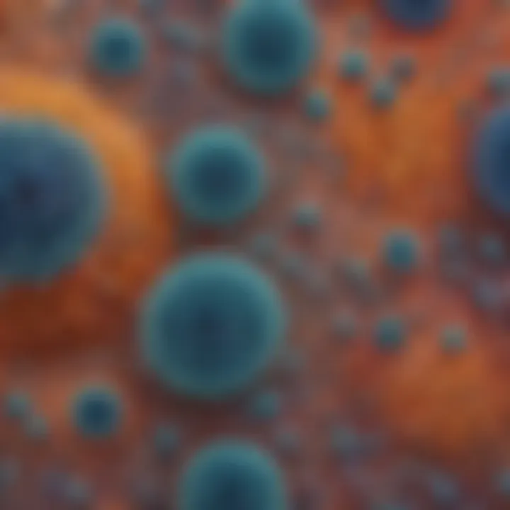 Microscopic view of filtered particles