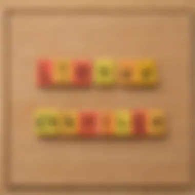 Five Letter Word Challenge on a Board A close-up of a five letter word challenge displayed on a board.