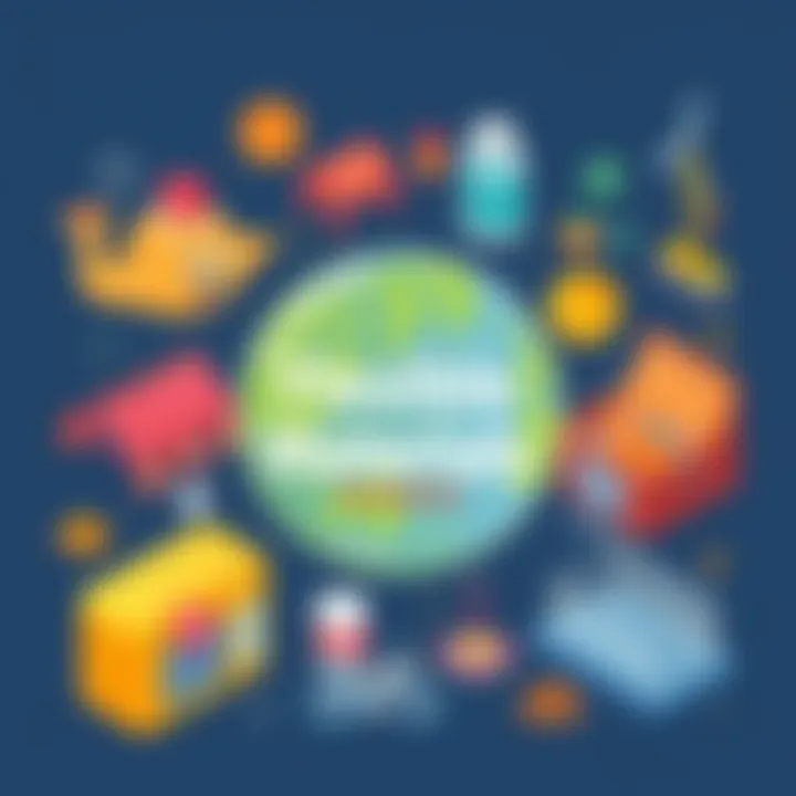 An illustration depicting the various applications of flexible materials across different industries