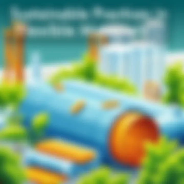 A visual representation of sustainable flexible materials highlighting eco-friendly manufacturing practices