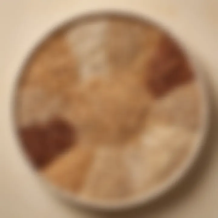 Platter of assorted whole grains