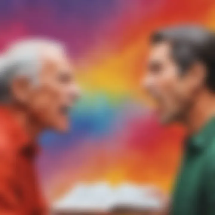 Abstract representation of communication and conflict resolution