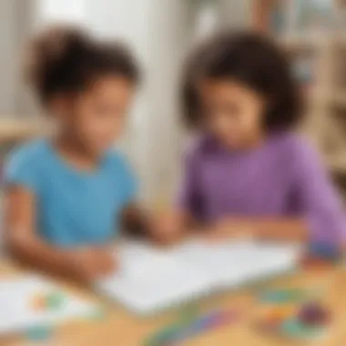 Illustration showcasing diverse types of homeschool printables