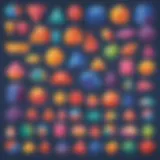 Vibrant and engaging KG worksheet with colorful shapes
