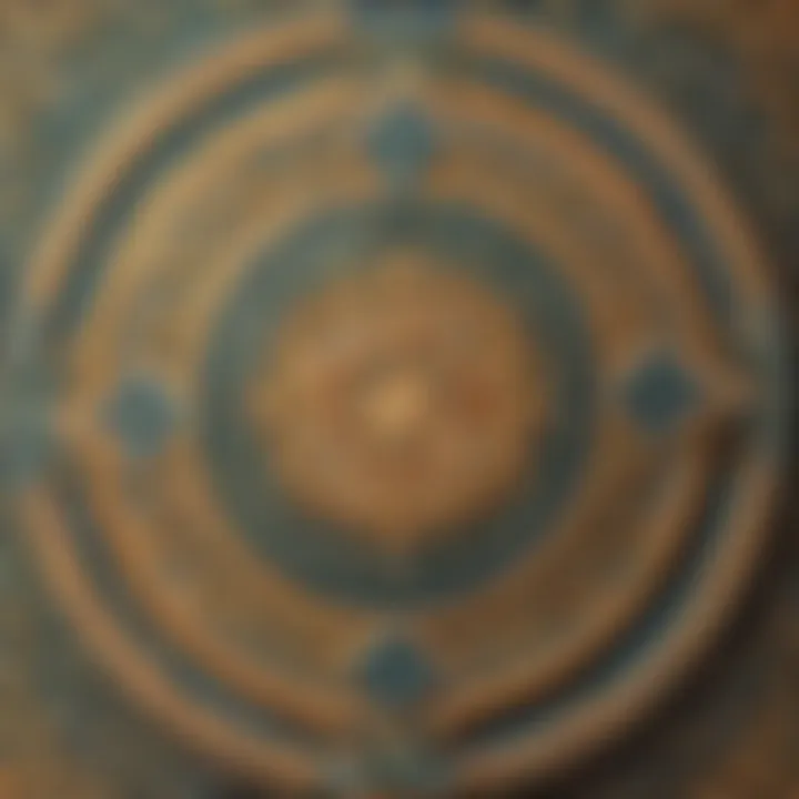 Colorful Ramadan greeting card featuring traditional motifs
