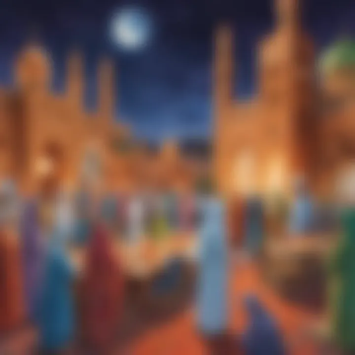 Creative Ramadan card designs showcasing community spirit