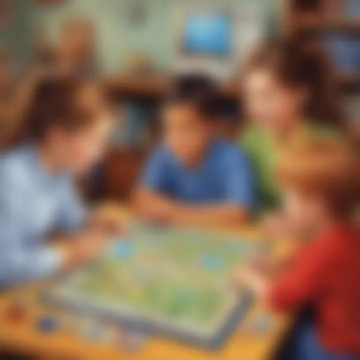 Educational smart board game for young children