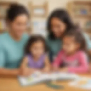 Families accessing resources for preschool education