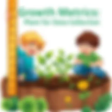 Growth Metrics: Measuring Plants for Data Collection Children measuring plant growth with a ruler