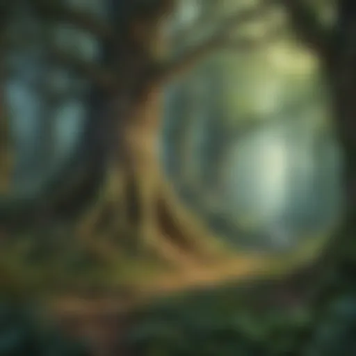 Enchanted forest illustration