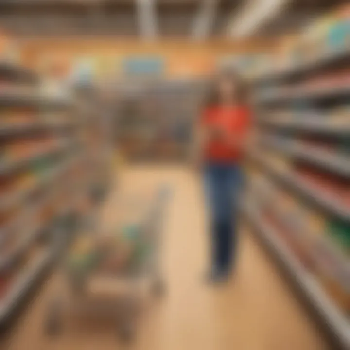 Interactive technology used in grocery shopping games