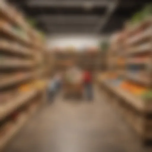 Children playing in a beautifully designed grocery store setup