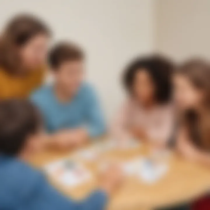 Visual representation of social-emotional development through conversation cards