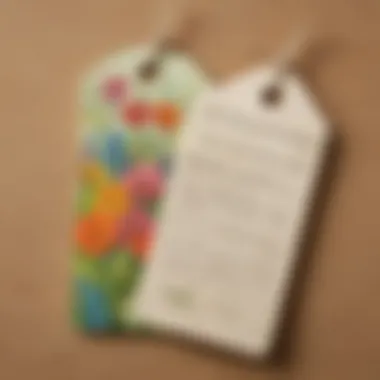 Eco-Friendly Mother's Day Tags Unique tags made from recycled materials for Mother's Day