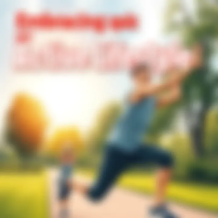 Embracing an Active Lifestyle An individual engaged in a dynamic outdoor exercise, symbolizing physical vitality.