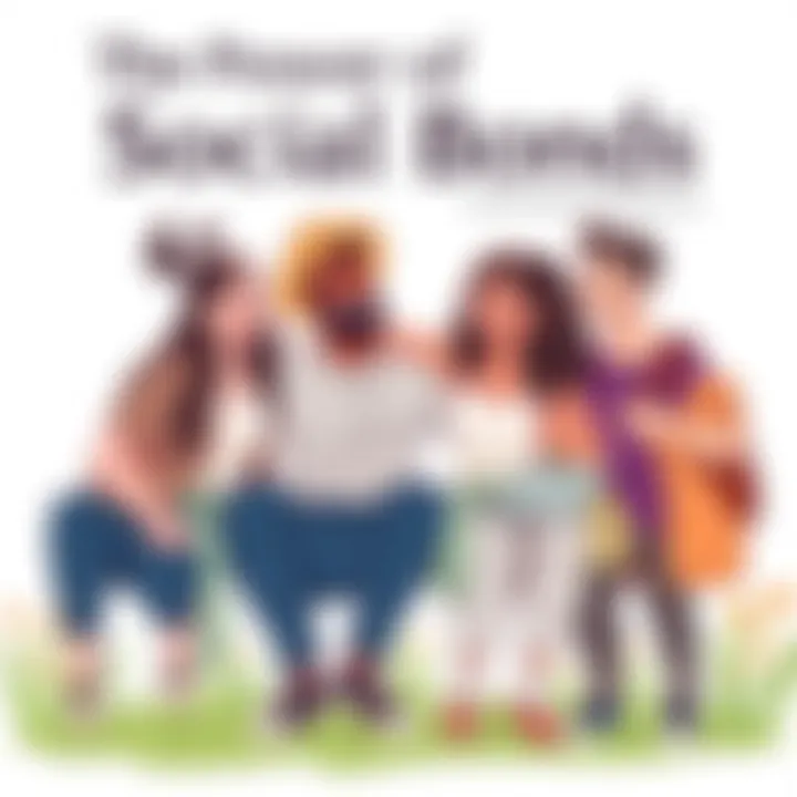 The Power of Social Bonds A group of friends enjoying a joyful moment together, representing social connections.