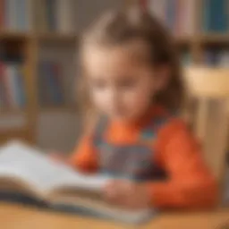 Illustration of a child reading high frequency words