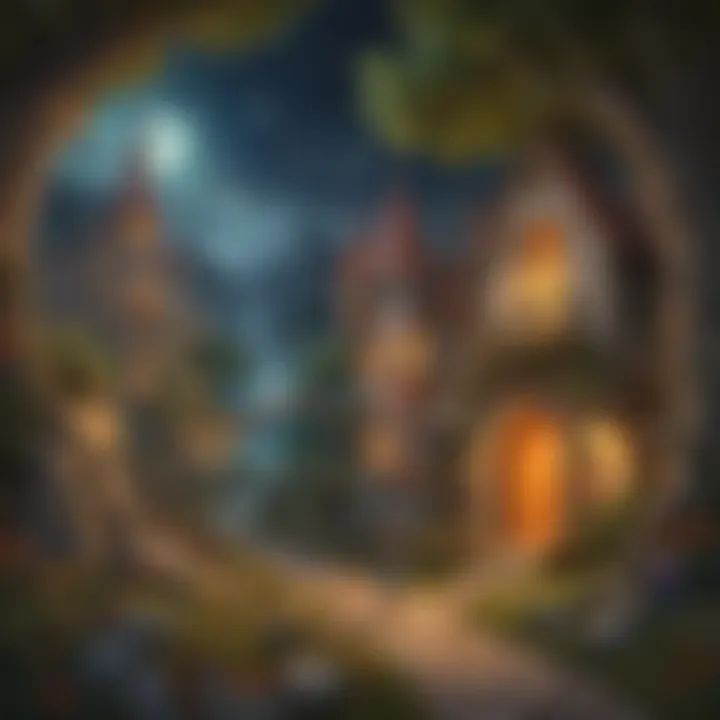 A whimsical depiction of a fairy tale setting that sparks imagination.