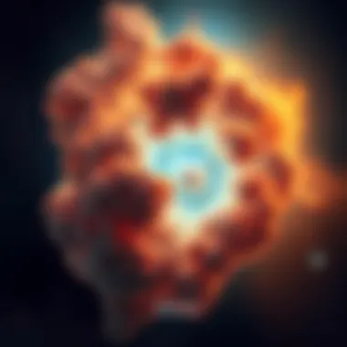 Close-up of a nebulous formation