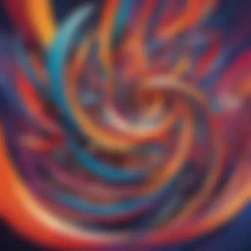 Abstract interpretation of music cover art design