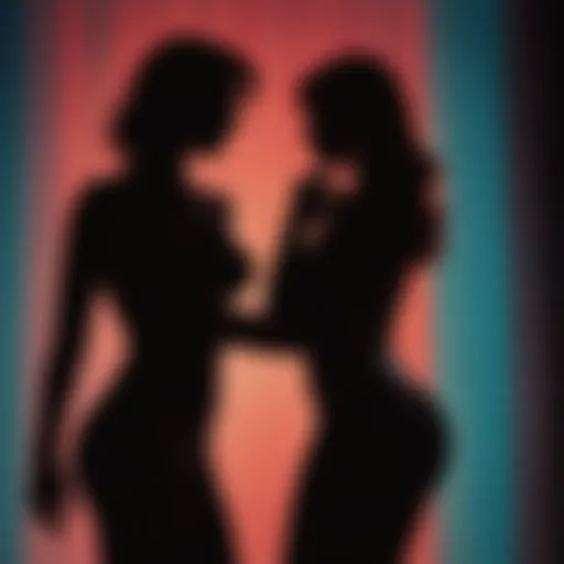Sensual silhouettes in cinematic artistry