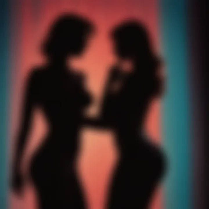 Sensual silhouettes in cinematic artistry