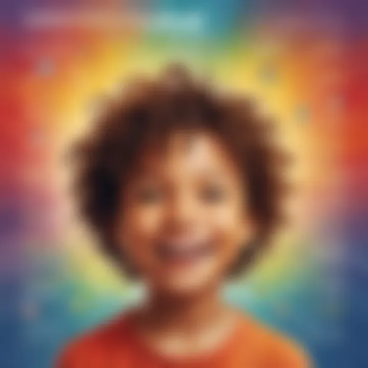 Colorful infographic showcasing the benefits of using inspiring quotes for children