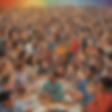 Diversity in Social Science Disciplines Artistic visualization of diverse social science disciplines