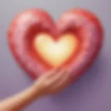 A heart-shaped symbol representing kindness