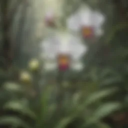 Rare Orchid Blooming in the Wild