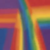 Abstract representation of the Rainbow Flag