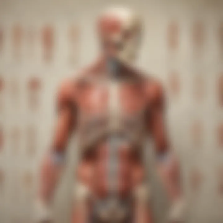 Selection of vibrant anatomy posters displayed on a wall