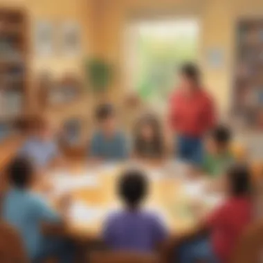 Children showcasing their critical thinking skills during a discussion