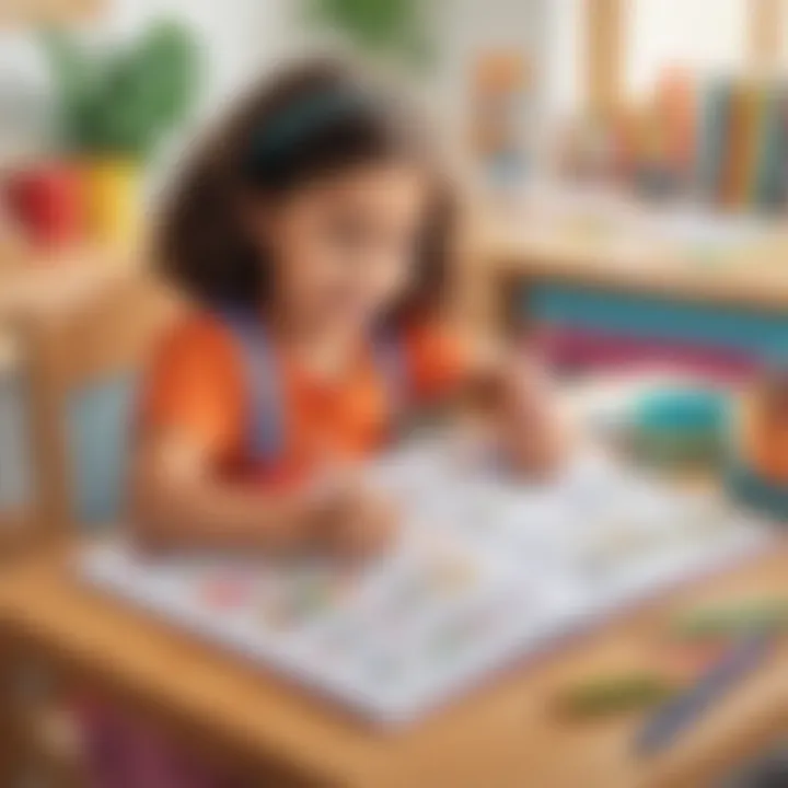 Colorful and creative long A worksheets for children