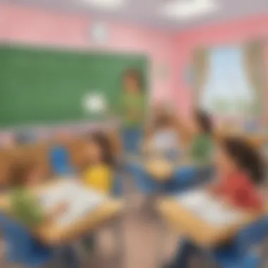 Engaging teaching strategies displayed in a classroom setting.