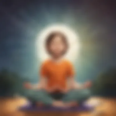 Child meditating with eyes closed