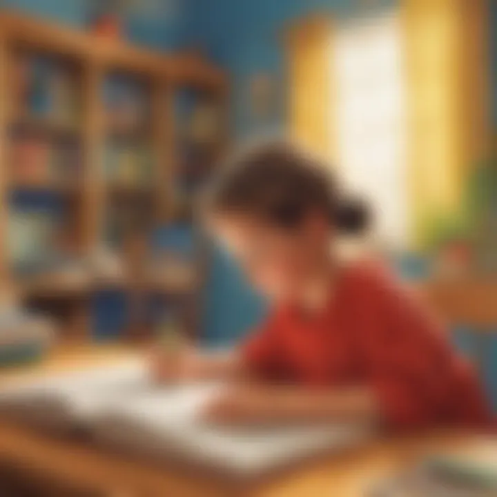 Creative depiction of early literacy development