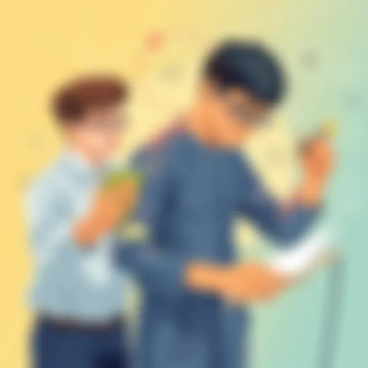 Illustration of educational techniques in parallel mathematics