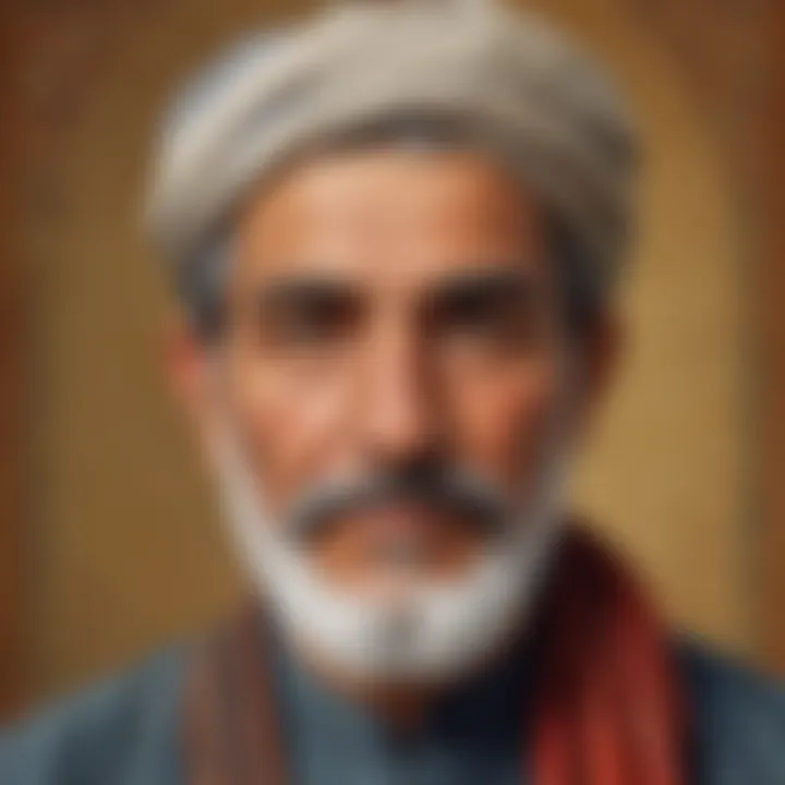 Portrait of a prominent Pashto poet known for their impactful contributions to the literary world.