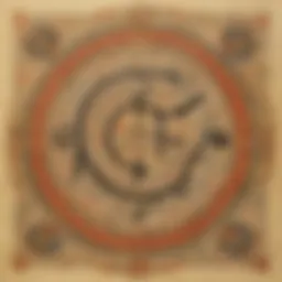 Ancient manuscript with calligraphy writing