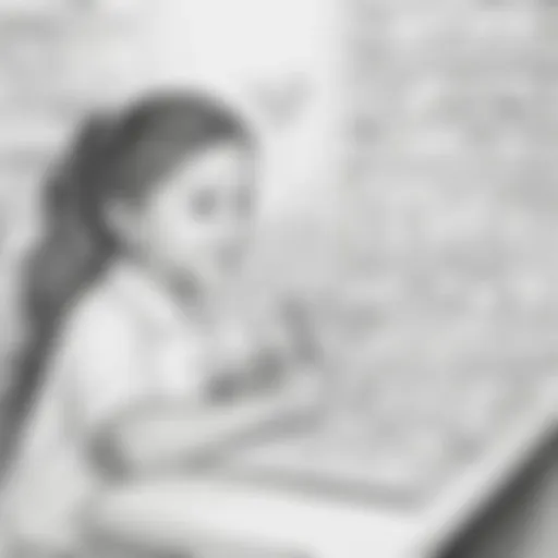 A vibrant assortment of preschool coloring pages showcasing various educational themes.