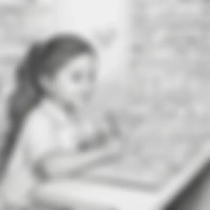 A vibrant assortment of preschool coloring pages showcasing various educational themes.