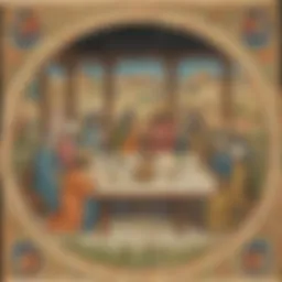 Ancient manuscript depicting fasting traditions