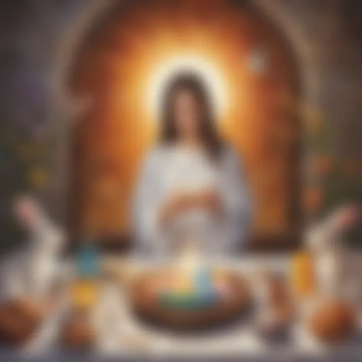 Easter-themed artwork illustrating spiritual reflection