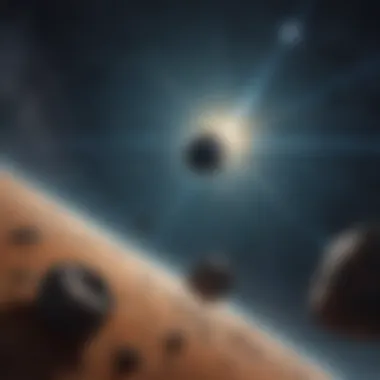 Asteroid Belt in the Vastness of Space