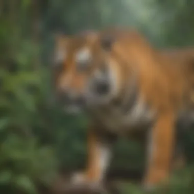 Conservation Initiatives for the Sumatra Tiger Conservationists working on a project to protect Sumatra tiger habitats.