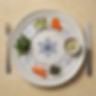 Minimalist Representation of Passover Seder Plate Symbolism