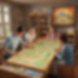 Interactive educational game setup for children